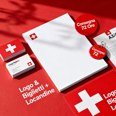 Logo & biglietti da visita + locandine in 72 ore